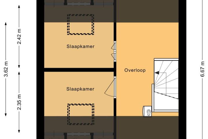 Plattegrond – Loodwitmolen 65, Heerhugowaard