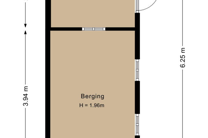 Plattegrond – Looijersgracht 25, Steenwijk