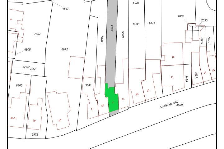 Plattegrond – Looijersgracht 25, Steenwijk