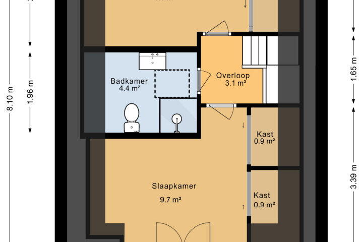 Plattegrond – Looijersgracht 29, Steenwijk