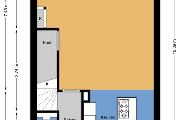 Plattegrond – Loshaven 31, Hillegom