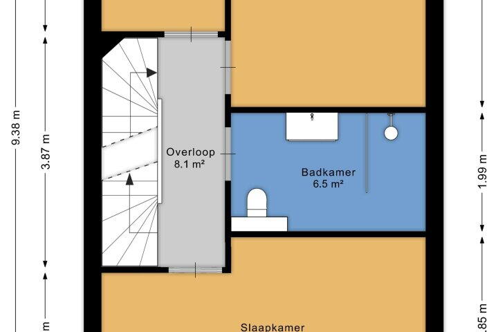 Plattegrond – Loshaven 31, Hillegom