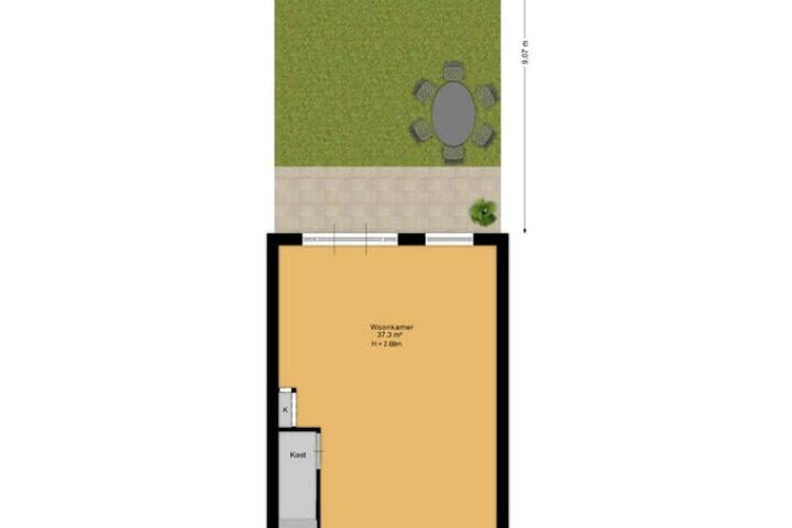 Plattegrond – Loshaven 31, Hillegom