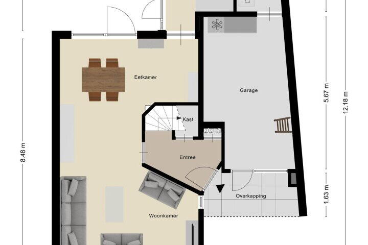 Plattegrond – Lotusberg 7, Roosendaal