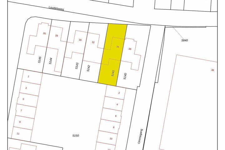 Plattegrond – Loudelsweg 34, Bergen (NH)