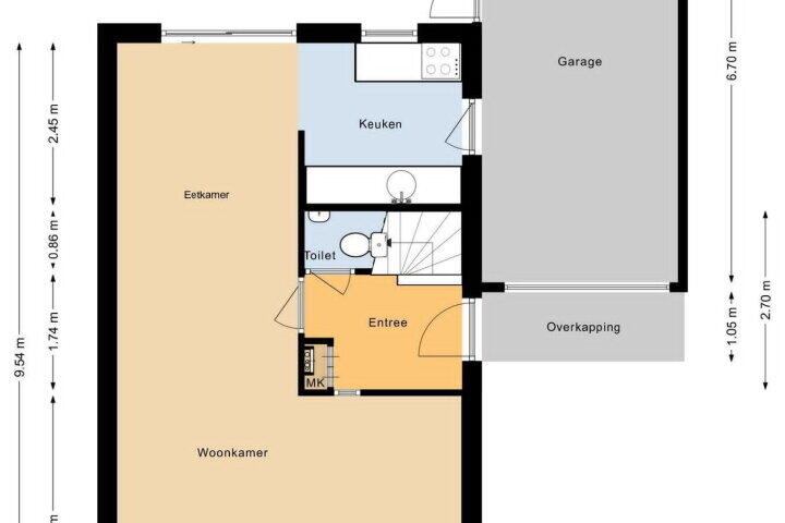 Plattegrond – Loudelsweg 34, Bergen (NH)