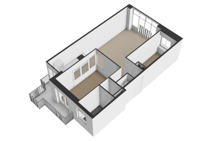 Plattegrond – Louise de Colignystraat 44 H, Amsterdam
