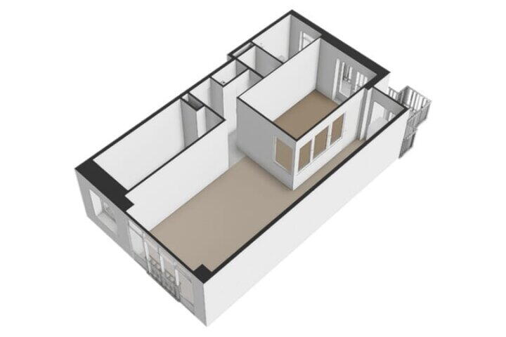 Plattegrond – Louise de Colignystraat 44 H, Amsterdam