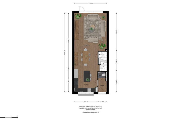 Plattegrond – Lous van Beusekomlaan 45, Breda