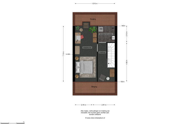 Plattegrond – Lous van Beusekomlaan 45, Breda