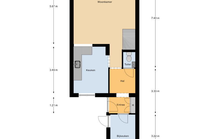 Plattegrond – Lunenburg 18, Vlissingen