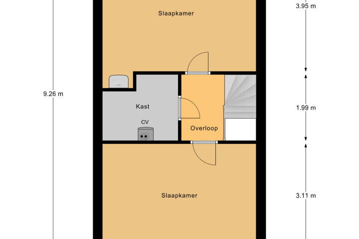 Plattegrond – Lunenburg 18, Vlissingen