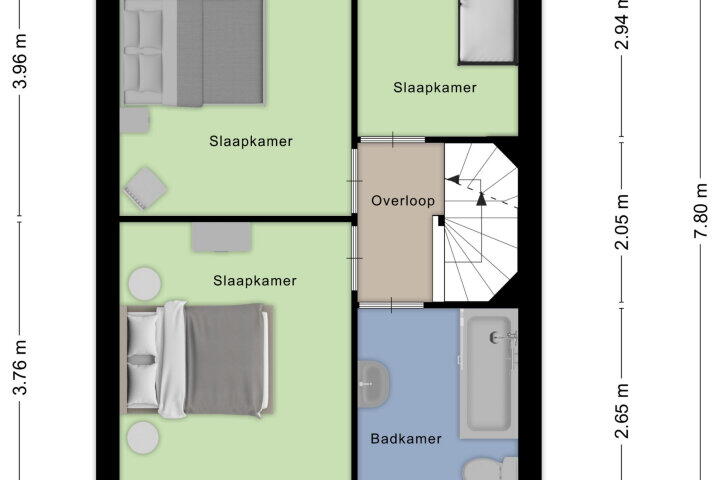 Plattegrond – Lupineberg 96, Roosendaal