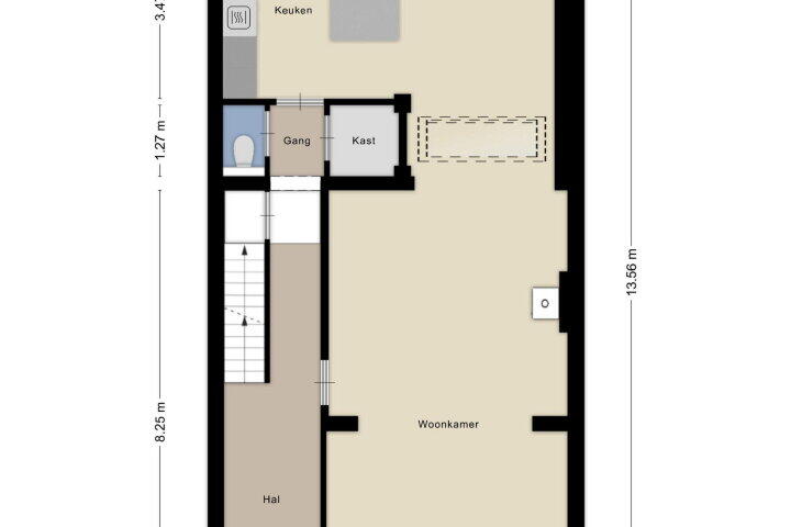 Plattegrond – Lyonnetstraat 6, Maastricht
