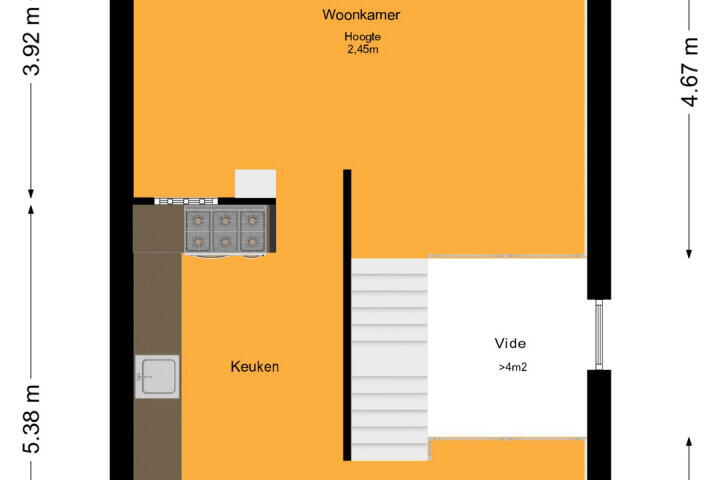 Plattegrond – Maandagstraat 44, Almere