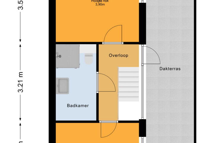 Plattegrond – Maandagstraat 44, Almere