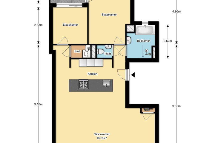 Plan – Maarten Jansz. Kosterstraat 4 C, Amsterdam