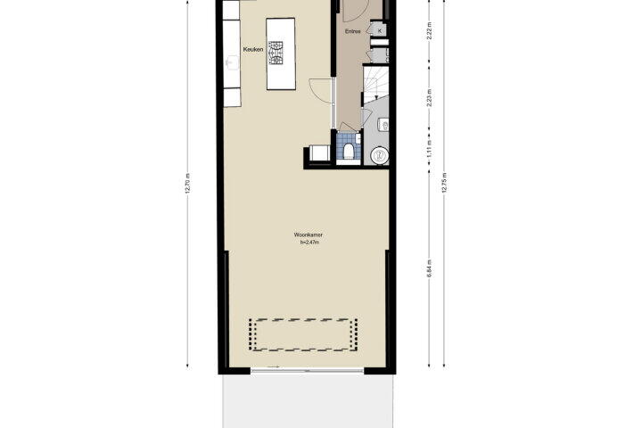 Plattegrond – Maarten Lutherweg 196, Amstelveen