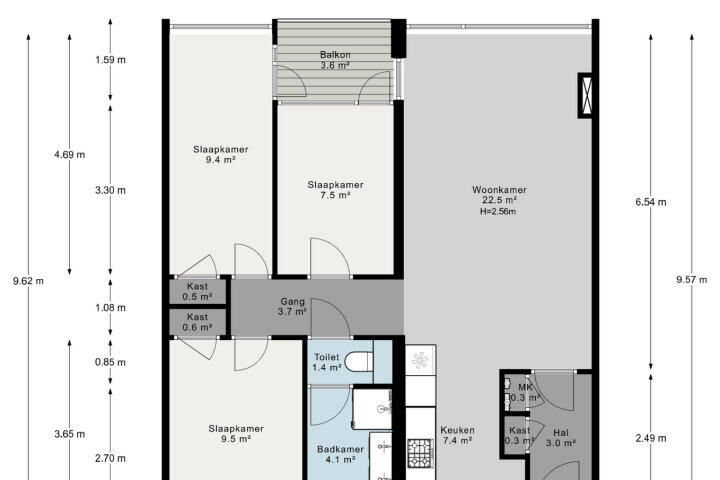 Plattegrond – Maarten Lutherweg 42, Amstelveen