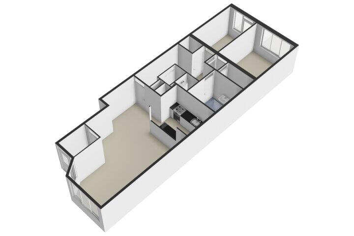 Plattegrond – Maastrichter Grachtstraat 22 A, Maastricht