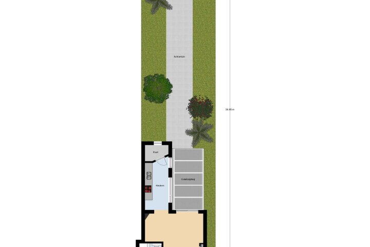 Plattegrond – Maastrichterstraat 147, Brunssum