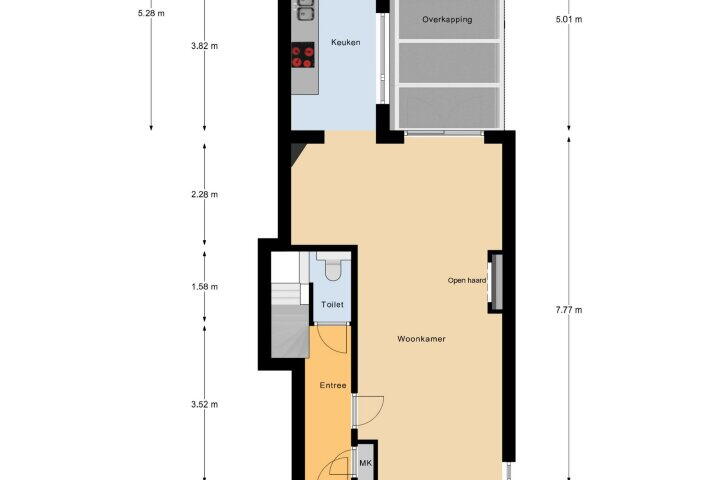 Plattegrond – Maastrichterstraat 147, Brunssum