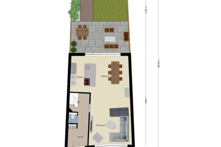Plattegrond – Madeliefberg 49, Roosendaal