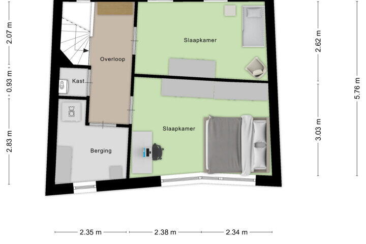 Plattegrond – Madeliefberg 49, Roosendaal