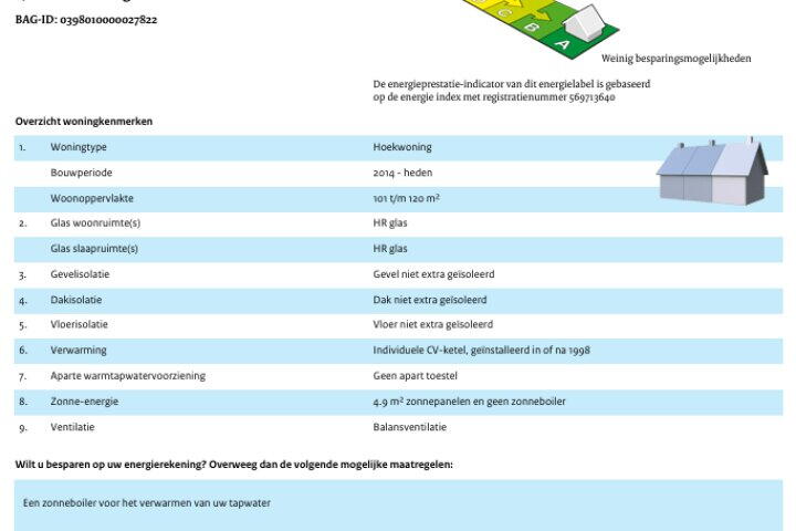 Plattegrond – Madeliefstraat 17, Heerhugowaard