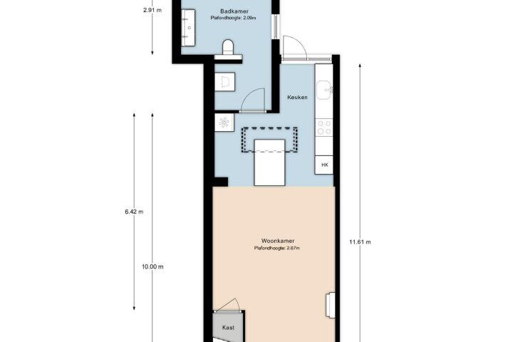 Plattegrond – M A de Ruyterstraat 27, Meppel