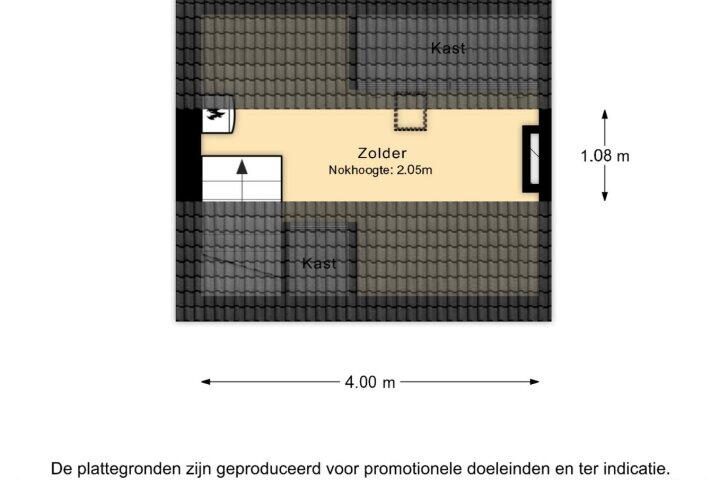 Plattegrond – M A de Ruyterstraat 27, Meppel