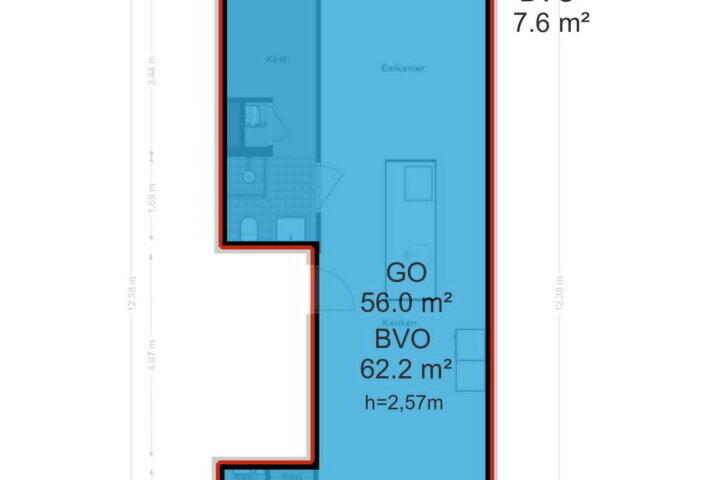 Plattegrond – Madurastraat 16 1, Amsterdam