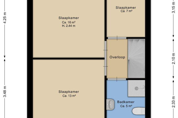 Plattegrond – Magnoliastraat 22, Bovensmilde