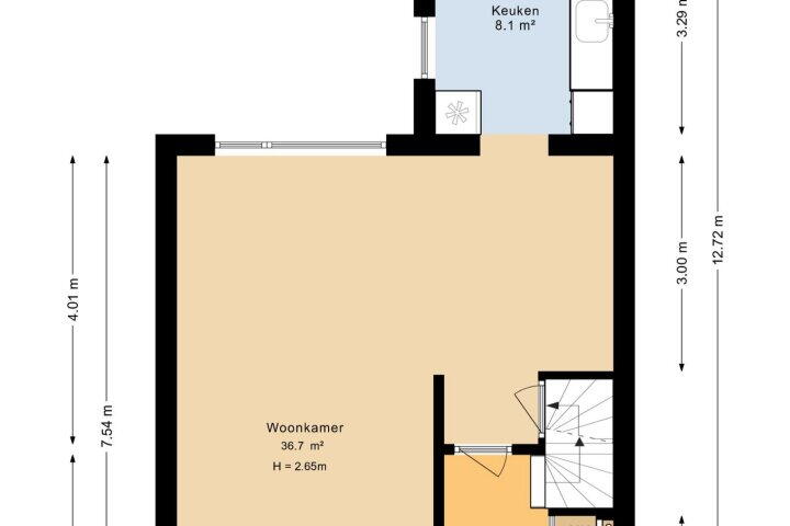 Plattegrond – Magnoliastraat 31, Bovensmilde