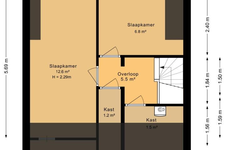 Plattegrond – Magnoliastraat 31, Bovensmilde