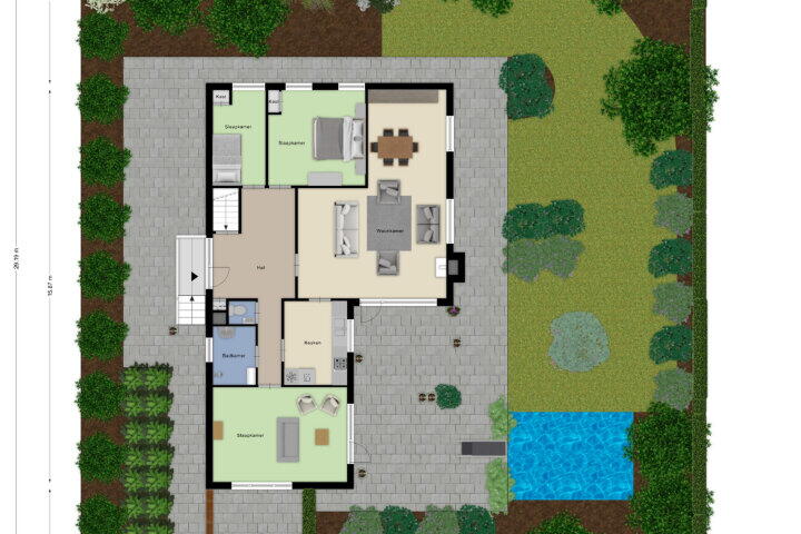 Plattegrond – Mahlerlaan 3, Roosendaal