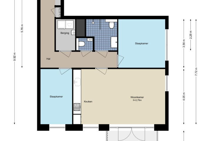 Plattegrond – Maimonideslaan 114, Amstelveen