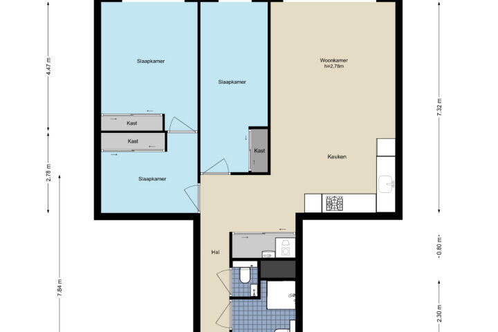 Plattegrond – Maimonideslaan 133, Amstelveen