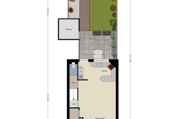 Plattegrond – Malvabeemd 28, Maastricht