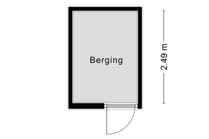 Plattegrond – Mandelborg 4 B, Maastricht