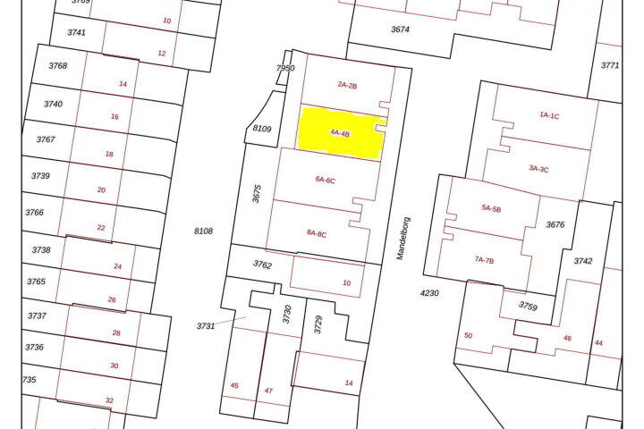 Plattegrond – Mandelborg 4 B, Maastricht
