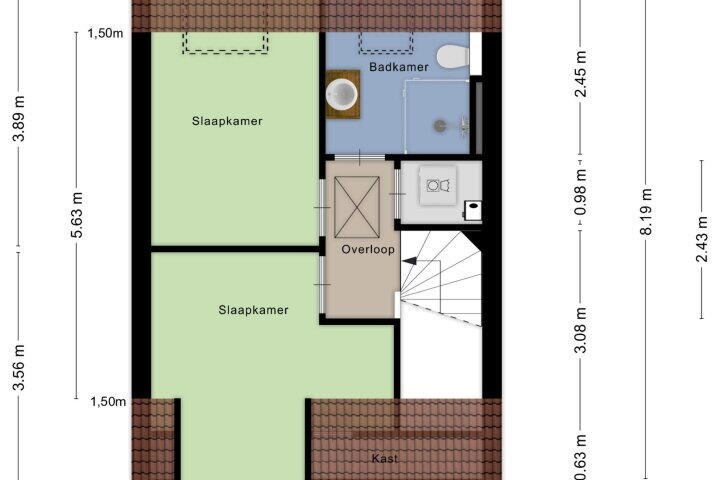 Plattegrond – Mangaan 23, Zeewolde