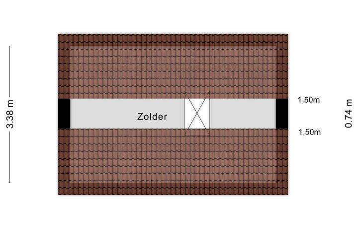 Plattegrond – Mangaan 23, Zeewolde