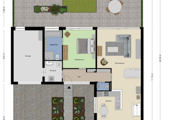 Plattegrond – Mangoberg 18, Roosendaal