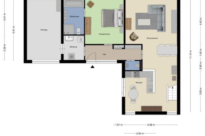 Plattegrond – Mangoberg 18, Roosendaal