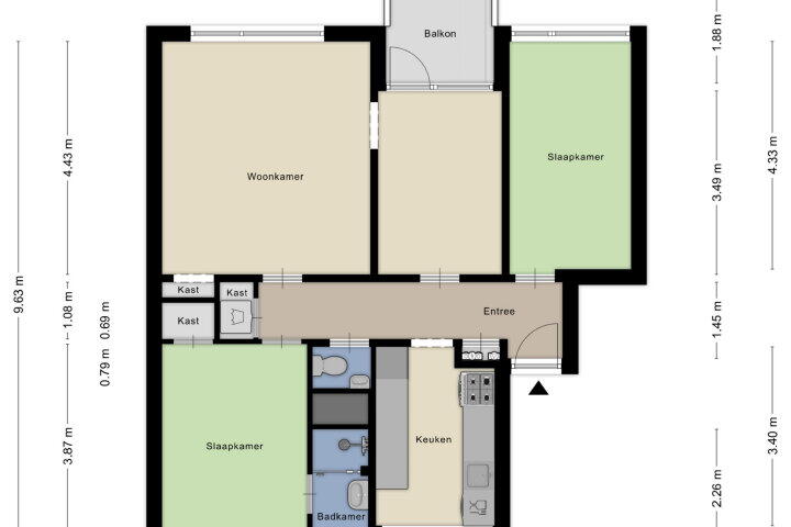 Plattegrond – Marchantstraat 29, Nijmegen