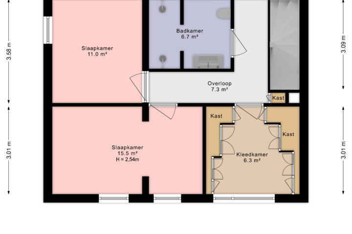 Plattegrond – Marcus Aureliuslaan 18, Den Haag