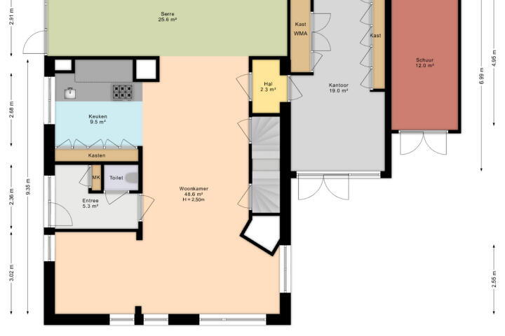 Plattegrond – Marcus Aureliuslaan 18, Den Haag