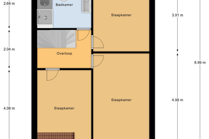 Plattegrond – Marga Klompelaan 4, Vlissingen