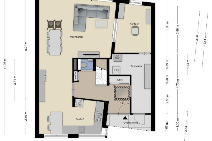 Plattegrond – Margrietberg 10, Roosendaal